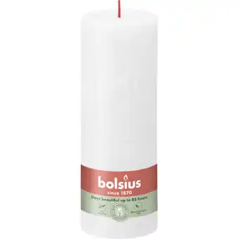 Albert Heijn Bolsius Rustieke kaars wit 19cm aanbieding