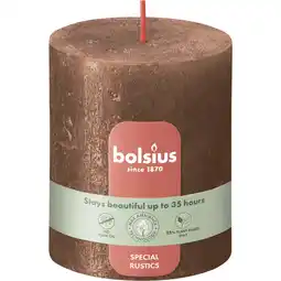 Albert Heijn Bolsius Rustieke kaars 8cm koper aanbieding