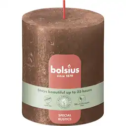 Albert Heijn Bolsius Rustieke kaars 8cm koper aanbieding