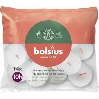 Albert Heijn Bolsius Theelichten maxi 10 uur aanbieding