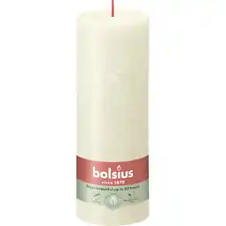 Albert Heijn Bolsius Rustieke kaars ivoor 19cm aanbieding