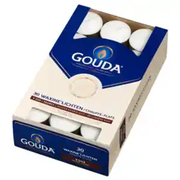 Albert Heijn Gouda Waxinelichten helder kaarslicht 8 uur aanbieding