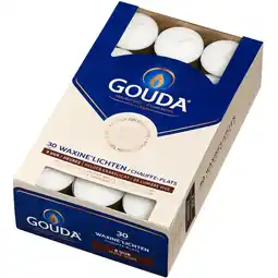 Albert Heijn Gouda Waxinelichten helder kaarslicht 8 uur aanbieding