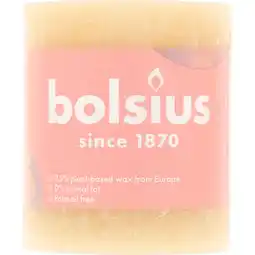 Albert Heijn Bolsius Rustieke kaars beige 8cm aanbieding