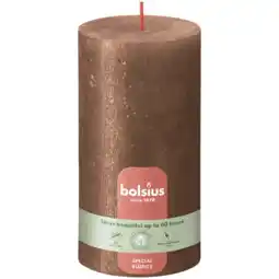 Albert Heijn Bolsius Rustieke kaars 13cm koper aanbieding