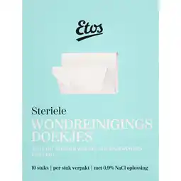 Albert Heijn Etos Steriele wond reinigingsdoekjes aanbieding