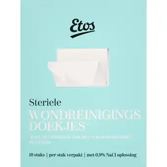 Albert Heijn Etos Steriele wond reinigingsdoekjes aanbieding