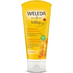 Albert Heijn Weleda Baby calendula haar- en bodyshampoo aanbieding