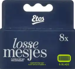 Albert Heijn Etos Man 6-blads navul scheermesjes aanbieding