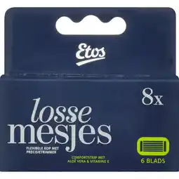 Albert Heijn Etos Man 6-blads navul scheermesjes aanbieding