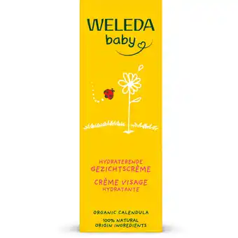 Albert Heijn Weleda Baby calendula gezichtscrème aanbieding