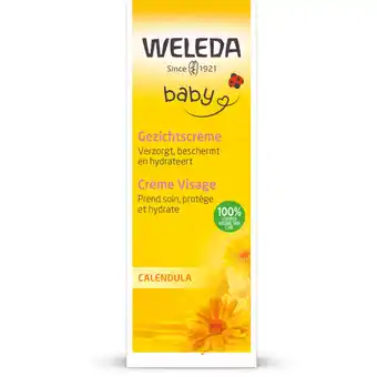 Albert Heijn Weleda Baby calendula gezichtscrème aanbieding