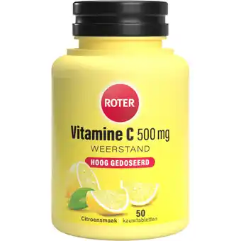 Albert Heijn Roter Vitamine C 500 mg kauwtabletten citroen aanbieding