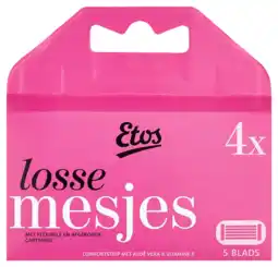 Albert Heijn Etos Dames scheermesjes navulling 5-blads aanbieding