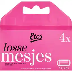 Albert Heijn Etos Dames scheermesjes navulling 5-blads aanbieding