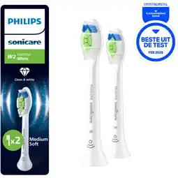 Albert Heijn Philips Sonicare opzetborstels white optimal aanbieding