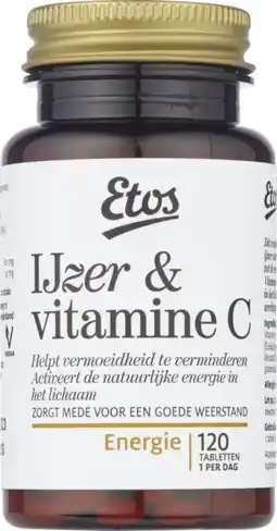 Albert Heijn Etos IJzer en vitamine C aanbieding