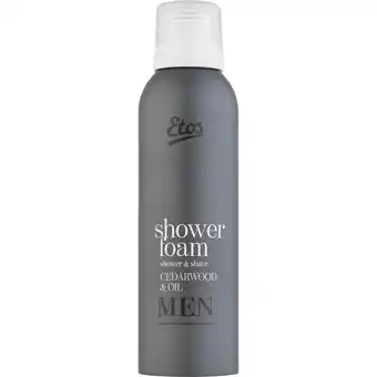 Albert Heijn Etos Men cedarwood & oil 2-in-1 showerfoam aanbieding
