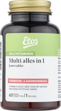 Albert Heijn Etos Multi alles in 1 Kauwtabletten aanbieding