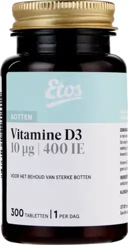 Albert Heijn Etos Vitamine D3 tabletten aanbieding