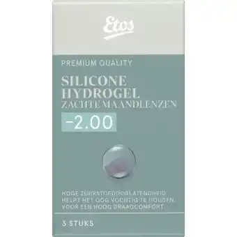 Albert Heijn Etos Silicone zachte maandlenzen -2.00 aanbieding