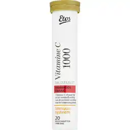 Albert Heijn Etos Vitamine C 1000 mg Bruistablet Framboos aanbieding