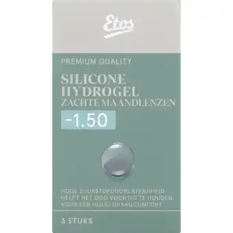 Albert Heijn Etos Silicone zachte maandlenzen -1.50 aanbieding