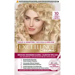 Albert Heijn L'Oréal Excellence crème 10 extra lichtblond aanbieding