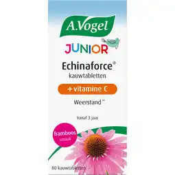 Albert Heijn A.Vogel Echinaforce junior + vitamine c kauwtab aanbieding