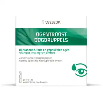 Albert Heijn Weleda Ogentroost oogdruppels ampullen 10x0,4ml aanbieding
