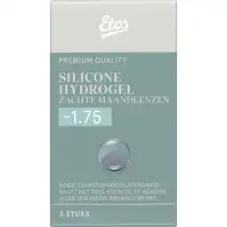 Albert Heijn Etos Silicone zachte maandlenzen -1.75 aanbieding