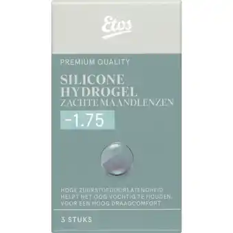 Albert Heijn Etos Silicone zachte maandlenzen -1.75 aanbieding