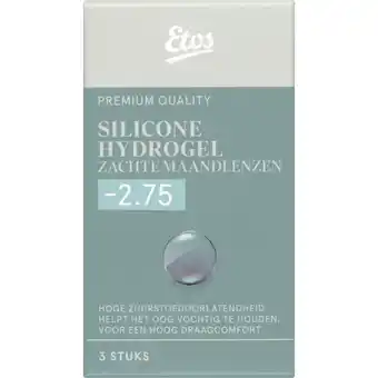 Albert Heijn Etos Silicone zachte maandlenzen -2.75 aanbieding