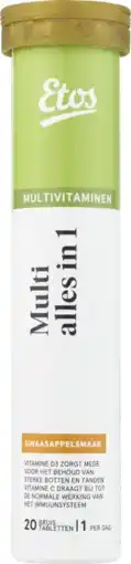 Albert Heijn Etos Multivitamine alles-in-1 bruis sinaasap aanbieding