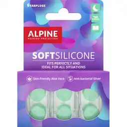 Albert Heijn Alpine Silicone oordop voor slapen en zwemmen aanbieding