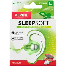Albert Heijn Alpine Sleepsoft oordoppen voor slapen aanbieding