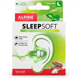 Albert Heijn Alpine Sleepsoft oordoppen voor slapen aanbieding