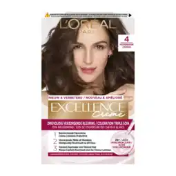 Albert Heijn L'Oréal Excellence crème middenbruin 4 aanbieding