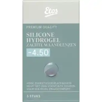 Albert Heijn Etos Silicone zachte maandlenzen -4.50 aanbieding