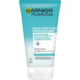 Albert Heijn Garnier Pure active dagelijkse scrub aanbieding