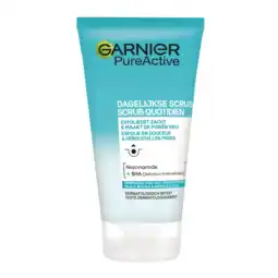 Albert Heijn Garnier Pure active dagelijkse scrub aanbieding