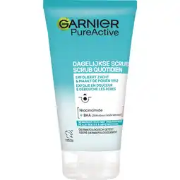 Albert Heijn Garnier Pure active dagelijkse scrub aanbieding