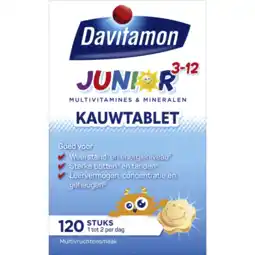 Albert Heijn Davitamon Junior kauwvitamines 3-12 jaar aanbieding