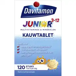 Albert Heijn Davitamon Junior kauwvitamines 3-12 jaar aanbieding