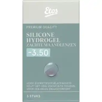 Albert Heijn Etos Silicone zachte maandlenzen -3.50 aanbieding