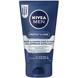Albert Heijn NIVEA For men face scrub deep cleaning aanbieding