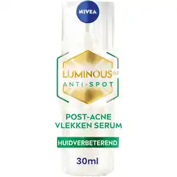 Albert Heijn NIVEA Luminous630 post-acne vlekken serum aanbieding
