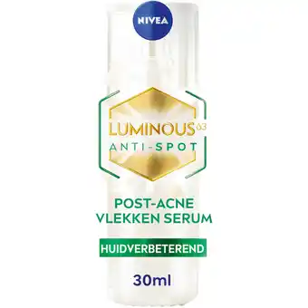 Albert Heijn NIVEA Luminous630 post-acne vlekken serum aanbieding