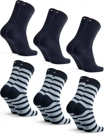Amazon DANISH ENDURANCE Katoenen Sokken, Dames & Heren, Klassieke Stijl, 6 paar aanbieding