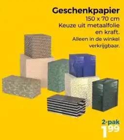 Trekpleister Geschenkpapier aanbieding